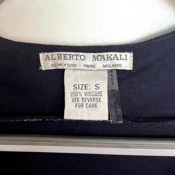 Alberto Makali Embellished  Sheer Sleeve Top Size small - Picture 5 of 5